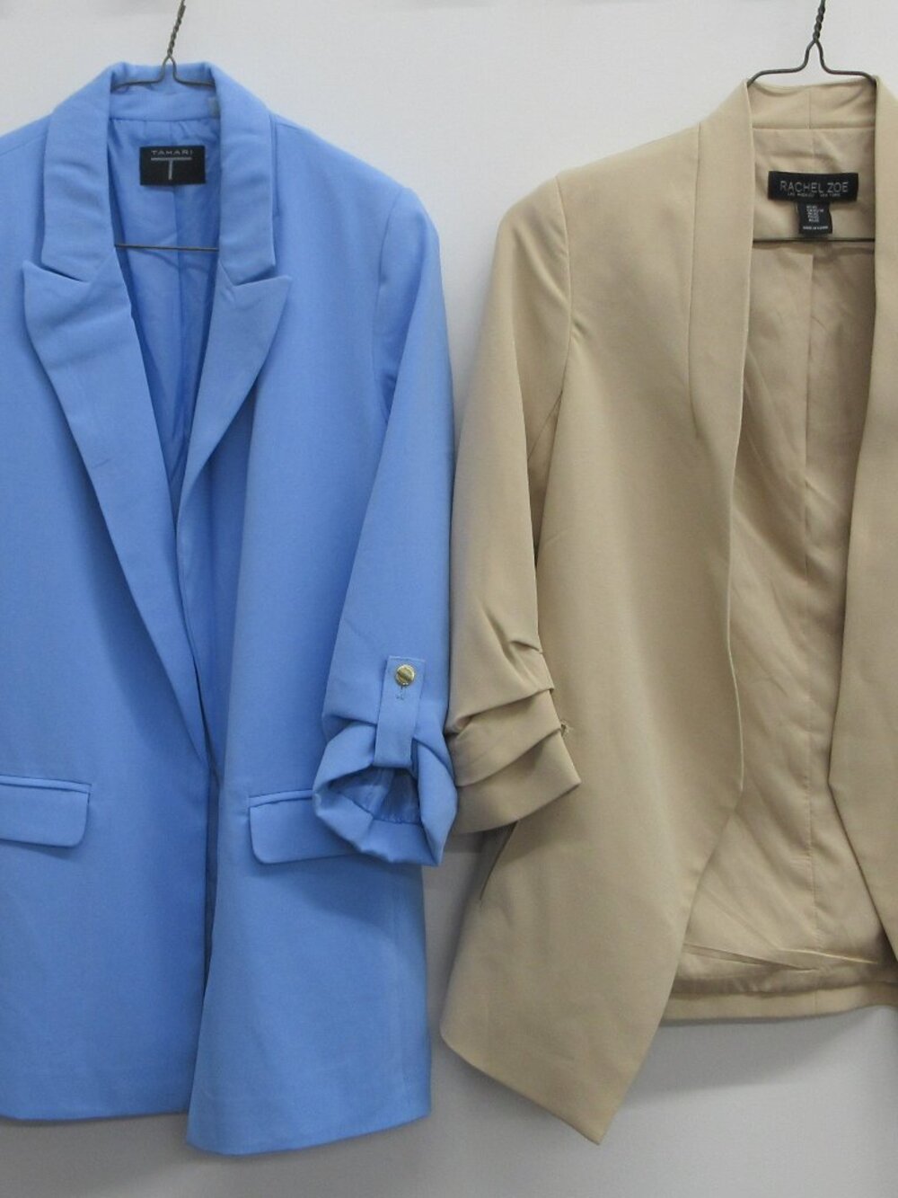 LOT OF 2 BLAZERS WOMEN'S XS OPEN FRONT TAHARI & RACHAEL ZOE